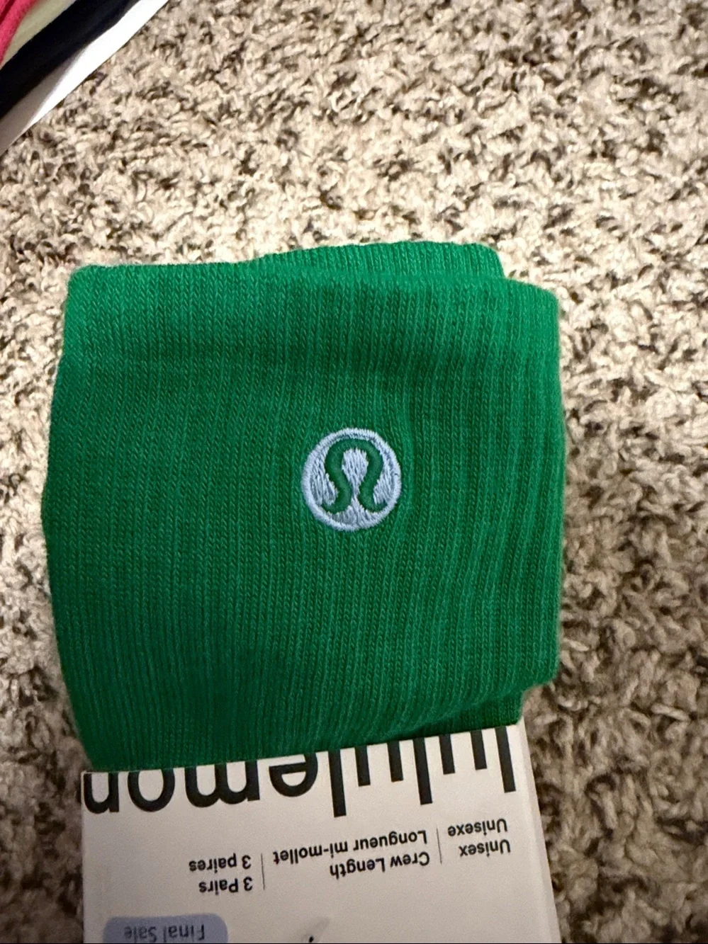 Lululemon daily essential socks chaussettes-unisex